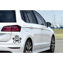 Volkswagen Piston Araba Sticker Yapıştırma