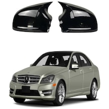 Mercedes C Serisi W204 Araca Özel Batman Yarasa Ayna Kapağı Pianoblack