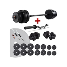 Spor 98 Kg Z Bar Halter Seti Ve Dambıl Seti Ağırlık Fitness Seti