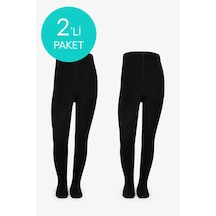 Penti Kız Çocuk Pretty Koton Siyah 2li Külotlu Çorap Penti Kız Çocuk Pretty Koton Siyah 2li Külotlu Çorap
