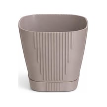 Omnipazar So-zb03 Zambak Dekoratif Plastik Saksı 3.4 Litre No:3 Mocha