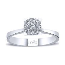 Lova 1 Karat Tektaş Görünümlü Pırlanta Yüzük - 1070113