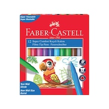Faber Castell Comfort Keçeli Boya Kalemi 12 Renk Yıkanabilir