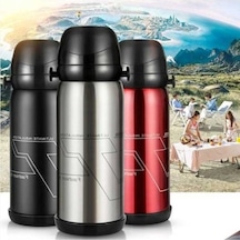 Fastbuy 800ml Mavi Paslanmaz Çelik Termos, Spor Su Şişesi, Kahve-çay Sıcaklık Ayarı, Süt İçme Kasesi, Kapasiteli Mavi, Ipx4 Mavi