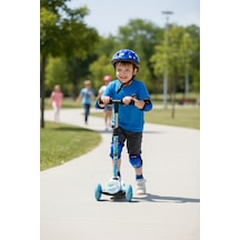 Işıklı Scooter Mavi
