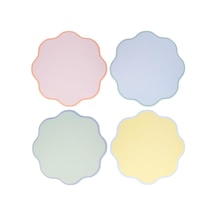 Meri Meri - Dalgalı Yuvarlak Pastel Servis Matı - 12 Adet