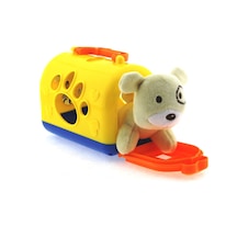 Taşıma Çantalı Peluş Sarı Yavru Köpek