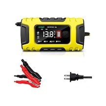 Ranyeek 7 Aşamalı Otomatik Akü Şarj Cihazı - Motosiklet & Araç Aküleri İçin, Sarı, Abd Şarjlı, Tk-600 Modeli