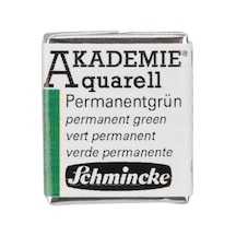 Akademie Aquarell Yarım Tablet Sulu Boya 553 Permanent Green