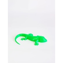 3D Kertenkele Geko Figürlü Model Oyuncak - Neon Yeşili