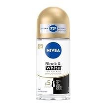 Nıvea Kadın Roll On Deodorant Black&white Invisible İpeksi Pürüzsüzlük 72 Saat Anti-perspirant Koruma 50ml