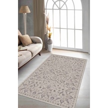 Toprak Vintage Kaymaz Taban Makinede Yıkanabilir Halı Rv296n11