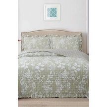 Breeze Sade Çiçekler Çift Kişilik Yatak Örtüsü 240x260 Çok Renkli