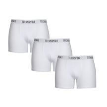 Tecksport Techsport Boxer Short 3 Pack Erkek Boxer 3'lü Beyaz Beyaz