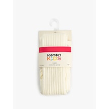 Koton Dokulu Külotlu Çorap Ekru 5wkg80075aa Ekru Koton Dokulu Külotlu Çorap Ekru 5wkg80075aa Ekru