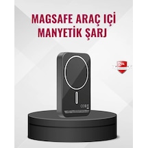 Hubrendy Tekno Magsafe Araç Telefon Tutucu 15w Hızlı Şarj Type-c Girişli Diğer