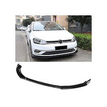 Vw Golf 7 Fl Ön Lip Parlak Siyah 3 Prç Abs 2017 - 2019