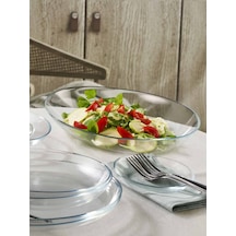 Pasabahce Invitation Oval Tabak 44 Cm - 1 Adet Şeffaf