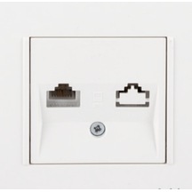 Netelsan Data Prizi Rj 45 Cat6 + Çerçeve Dahil
