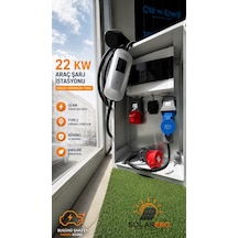 Schoner 22 Kw Akıllı Araç Şarj İstasyonu Type 2 3 Faz Ip66 Su Geçirmez
