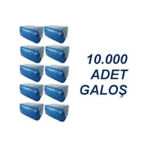 Vakumlu Ambalajında Mavi Galoş 1000 x 10 Paket 10.000 Adet