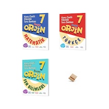 Orjin 7. Sınıf Maarif Matematik Fen Ve Türkçe 3lü Set Konu Özetli Etkinlikli Soru Bankası + Telefon Standı