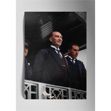 Metal Levha Üzerine Atatürk - Metal Poster Tablo