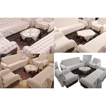 Buldan Pamuklu Koltuk Örtüsü Standart Takım (3+2+1+1) Buldan Pamuklu Koltuk Örtüsü Standart Takım (3+2+1+1)