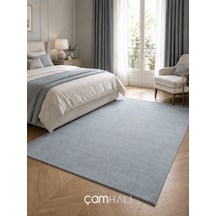 Eko Halı Zen 01 Blue Hav Toz Vermez Yumuşak Dokulu Salon Halısı Oturma Odası Halısı Yatak Odası Halısı Çocuk Odası Halısı Koridor Halısı Mutfak Halısı Modern Makine Halısı Mavi