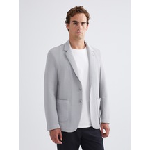 Lcw Vision Gri Dar Kalıp Erkek Blazer Ceket