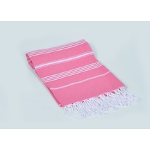Sultan Peştemal Pembe %100 Pamuk 90x180 Cekme Yapmaz Banyo-Plaj Havlusu