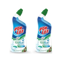 Por Çöz Porçöz Tuvalet Temizleyici Jel Ekstra Güçlü Çam Kokulu 750 Ml 2li Paket