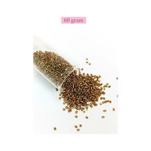 Tedar Kesme Cam Boncuk 2mm - 60 Gram - Koyu Kahverengi - Bnc372 Najmaddin (No:1) 8.5Cm X 10.5 Cm