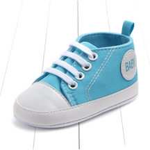Mavi Bebek Ayakkabıları Yenidoğan Çocuklar Bebekler Kanvas Pamuk Beşik Ayakkabı Rahat Ayakkabılar Prewalker İlk Yürüyüşe Çıkanlar