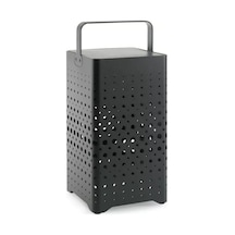 Maro Lamp Zwart 33 Cm Siyah Alüminyum Bahçe Lambası Usb Ve Solar Şarjlı