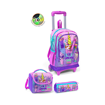 Coral High Kids Pembe Mor Milkshake Dondurma Desenli 3'lü Çanta Seti Set0123949
