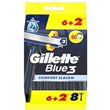 3 Adet Gillette Blue3 Tıraş Bıçağı 6+2 Comfort Slalom