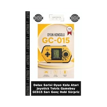 Delux Serisi Oyun Kolu Atari Joystick Tetris Gameboy Gc015 Sarı Genç Hobi Sürpriz