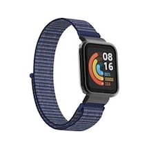 Xiaomi Redmi Watch Mi Watch Lite Uyumlu Krd-61 Hasır Kordon - Lacivert