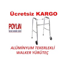 Alüminyum Tekerlekli Walker Yürüteç Poylin P551 Tekerlekli Walker