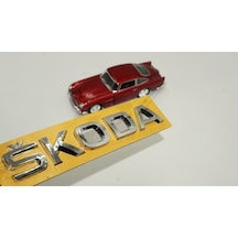Skoda Bagaj Krom Abs 3M 3D Yazı Logo Amblem (549369393)