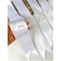 Gelin Damat Isimli Tören Takı Kurdelesi 2 Adet B-44