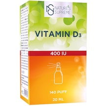 Natures Supreme Vitamin D3 400 Iu 20 ML