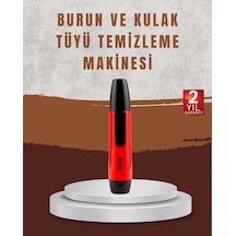 Raks Leo Burun Kulak Tüy Alma Makinesi 45 Dk Şarj Süreli Kırmızı Mh-hs8056-1261