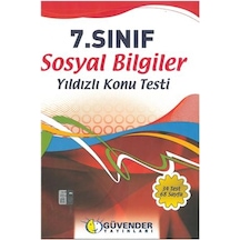 7.Sınıf Sosyal Bilgiler Yaprak Test Güvender