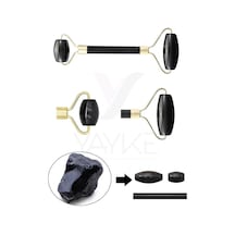 Siyah Obsidyen Taşı, Natural Siyah Yeşim Taşı Çift Taraflı Karışık