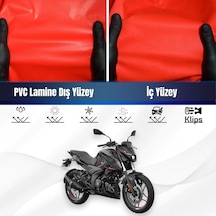 Bajaj Pulsar N 250 Motosiklet Brandası Su Geçirmez Branda Kırmızı Branda Motor Branda Lç