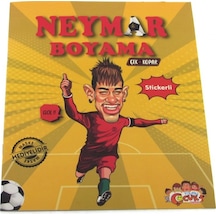 Neymar Çıkartmalı Maskeli Boyama Kitabı