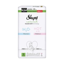 4 Adet Sleepy Natural Double Soft 2'li Jumbo Külot Junior 40 Diğer