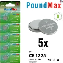 1225 Cr1225 Dl1225 3 V Lityum Düğmeli Piller 5'li Paket